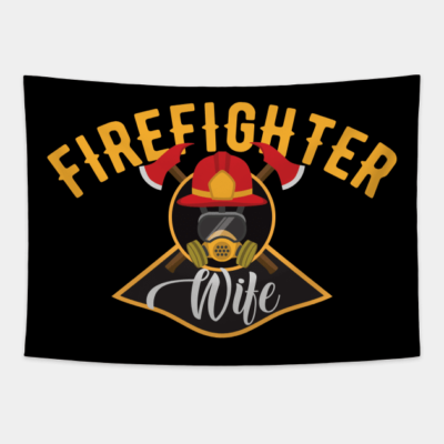 Firefighter Wife Tapestry Official Firefighter Merch