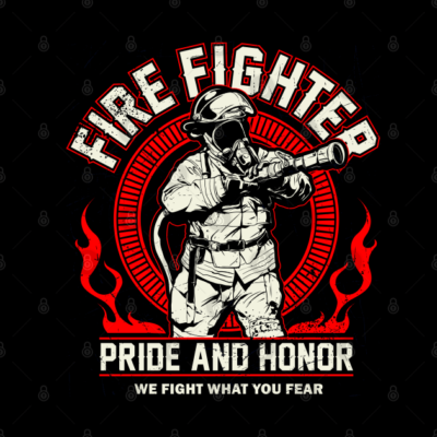 Fire Fighter Throw Pillow Official Firefighter Merch