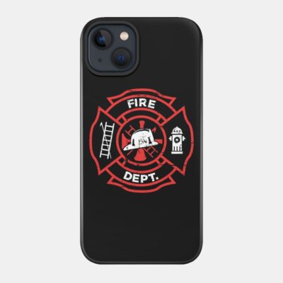 Distressed Firefighter Logo Phone Case Official Firefighter Merch