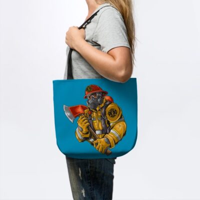 Fire Fighter With Axe Tote Official Firefighter Merch