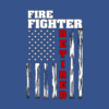 Fire Fighter Retired Distressed American Flag Tee Hoodie Official Firefighter Merch