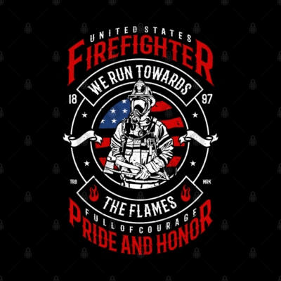 Fire Fighter Throw Pillow Official Firefighter Merch