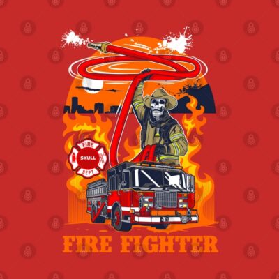 Fire Fighter Skull Hoodie Official Firefighter Merch