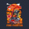 Fire Fighter Skull Throw Pillow Official Firefighter Merch