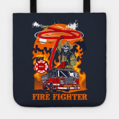 Fire Fighter Skull Tote Official Firefighter Merch