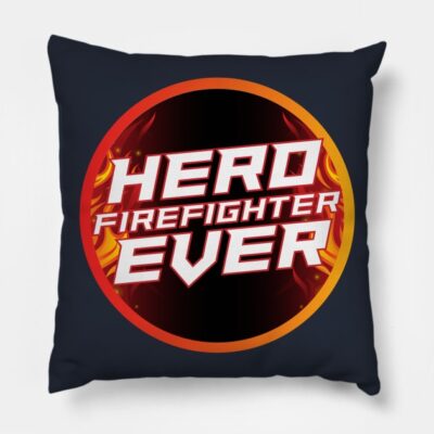 Fire Fighter Throw Pillow Official Firefighter Merch