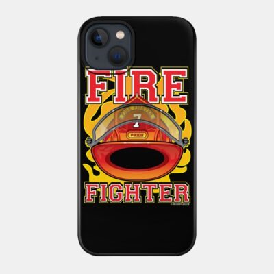 Fire Fighter Red Helmet Phone Case Official Firefighter Merch