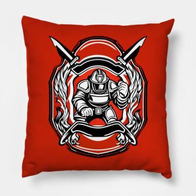 Fire Fighter Throw Pillow Official Firefighter Merch