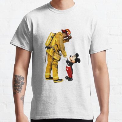 Firefighter Fireman And Míckéý Mouse T Shirt For T-Shirt Official Firefighter Merch