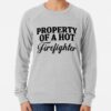 Property Of A Hot Firefighter. Sweatshirt Official Firefighter Merch